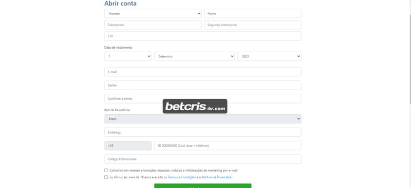 Casadeapostas.com cadastrar